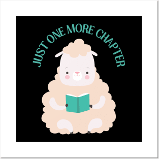 Little sheep reading book Just one more chapter I Love Books Bookoholic Posters and Art